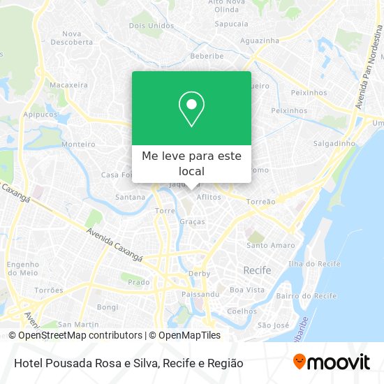 Hotel Pousada Rosa e Silva mapa