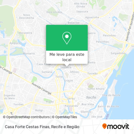 Casa Forte Cestas Finas mapa