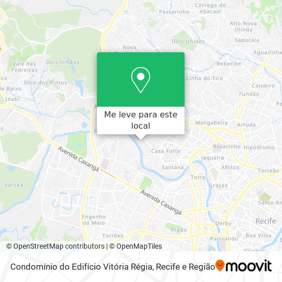 Condomínio do Edifício Vitória Régia mapa