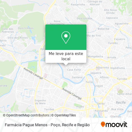 Farmácia Pague Menos - Poço mapa