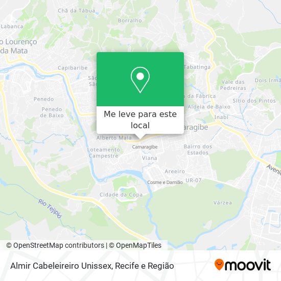Almir Cabeleireiro Unissex mapa