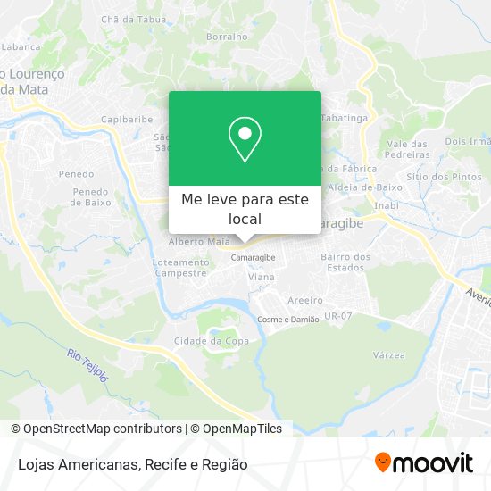 Lojas Americanas mapa