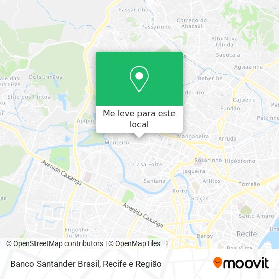 Banco Santander Brasil mapa