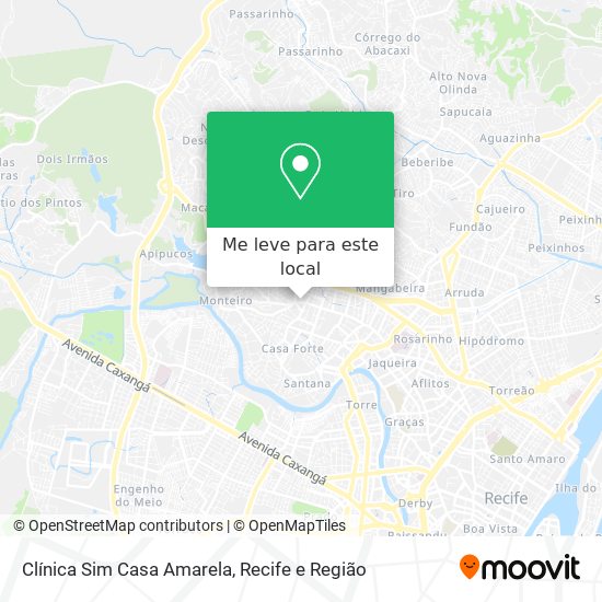 Clínica Sim Casa Amarela mapa