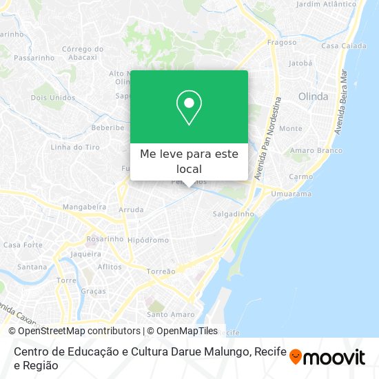 Centro de Educação e Cultura Darue Malungo mapa