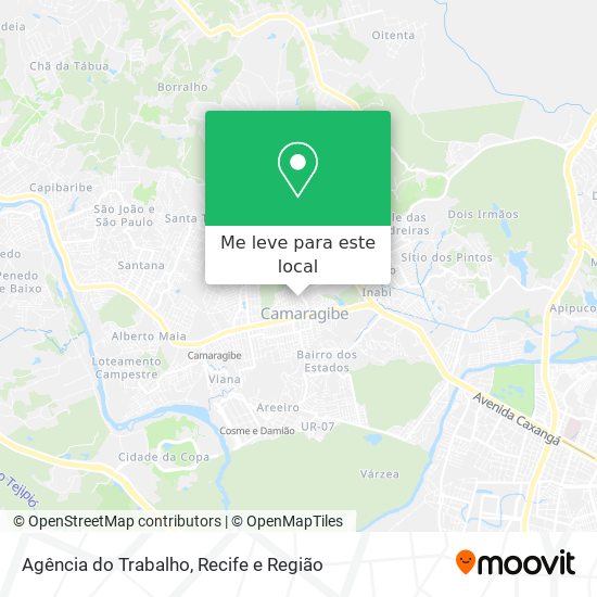 Agência do Trabalho mapa