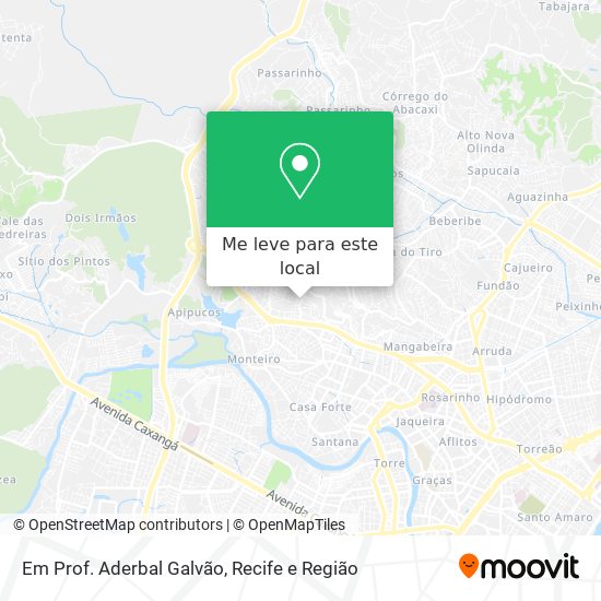 Em Prof. Aderbal Galvão mapa