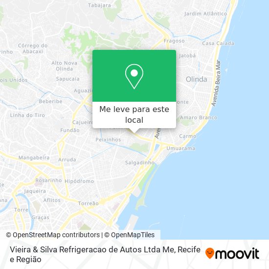 Vieira & Silva Refrigeracao de Autos Ltda Me mapa