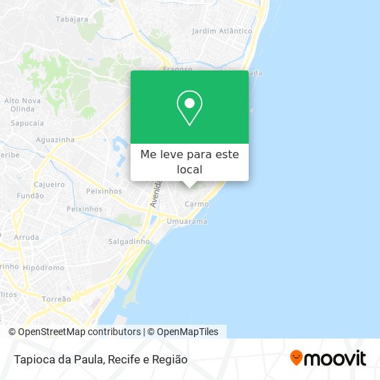 Tapioca da Paula mapa