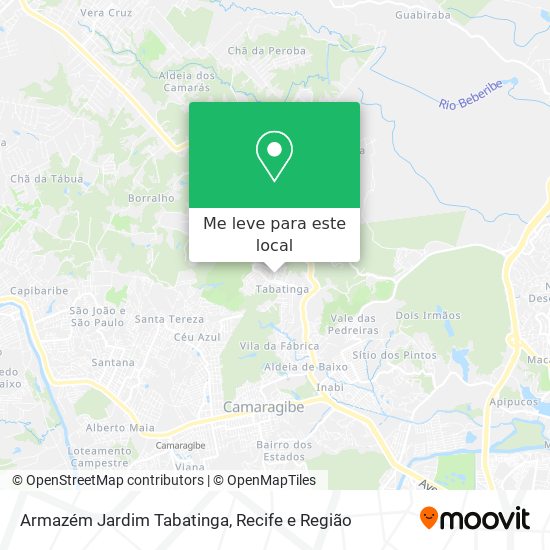 Armazém Jardim Tabatinga mapa