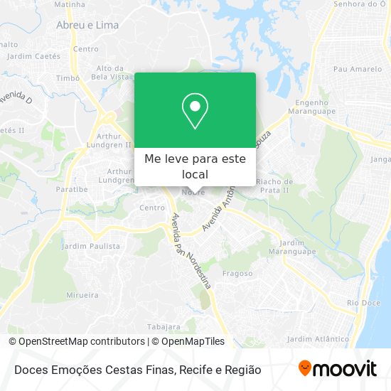 Doces Emoções Cestas Finas mapa