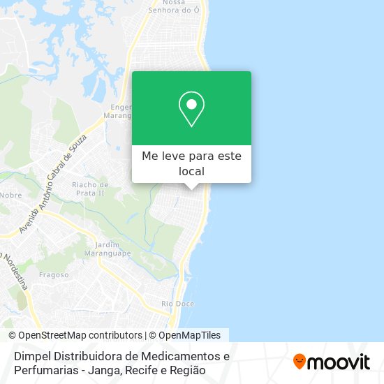 Dimpel Distribuidora de Medicamentos e Perfumarias - Janga mapa
