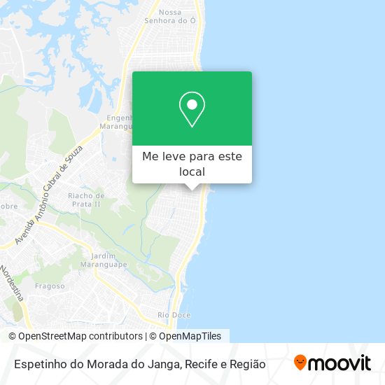 Espetinho do Morada do Janga mapa