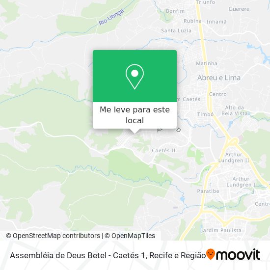 Assembléia de Deus Betel - Caetés 1 mapa