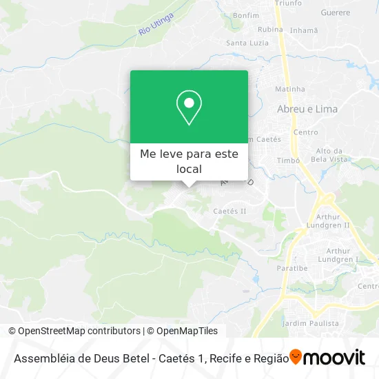 Assembléia de Deus Betel - Caetés 1 mapa