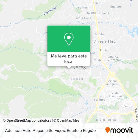Adeilson Auto Peças e Serviços mapa