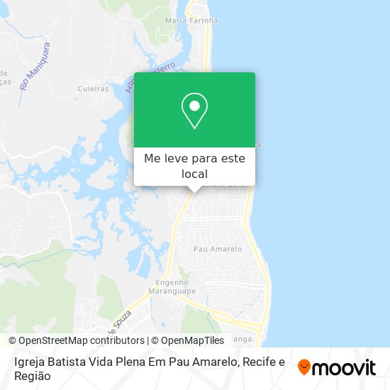Igreja Batista Vida Plena Em Pau Amarelo mapa