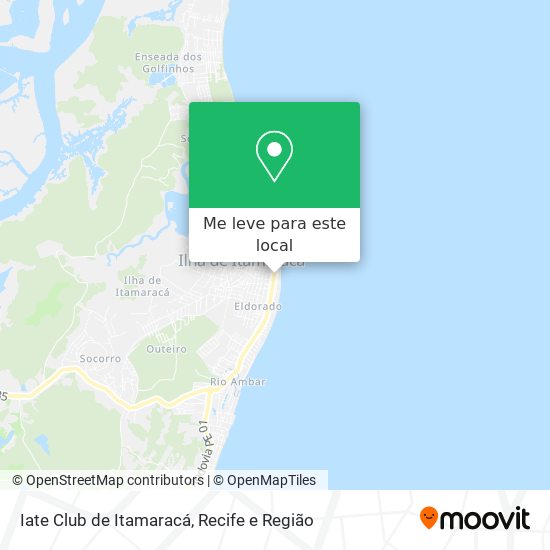 Iate Club de Itamaracá mapa