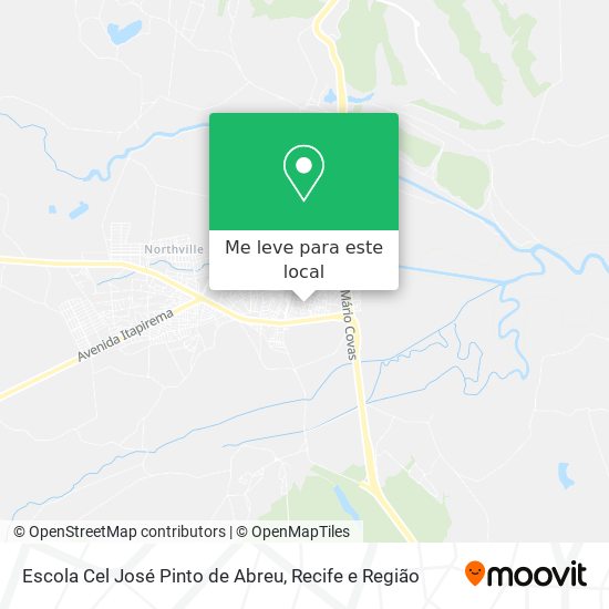 Escola Cel José Pinto de Abreu mapa