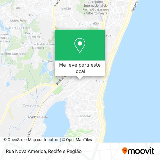 Rua Nova América mapa