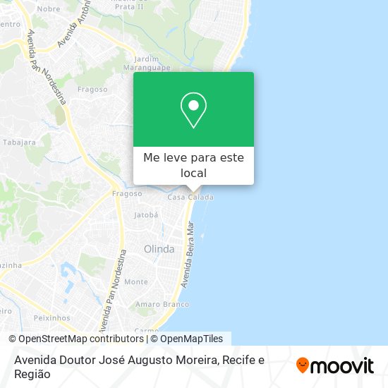 Avenida Doutor José Augusto Moreira mapa