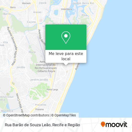 Rua Barão de Souza Leão mapa