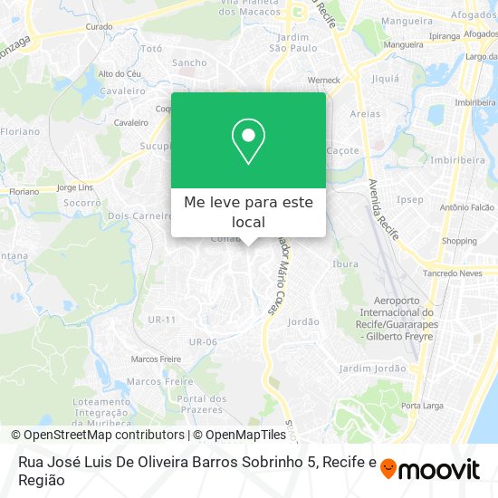 Rua José Luis De Oliveira Barros Sobrinho 5 mapa