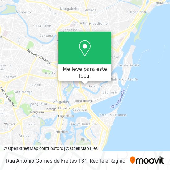 Rua Antônio Gomes de Freitas 131 mapa