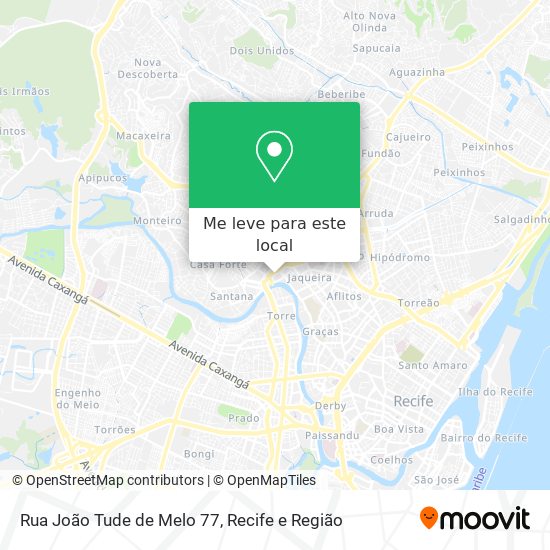 Rua João Tude de Melo 77 mapa