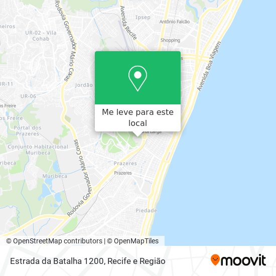 Estrada da Batalha 1200 mapa