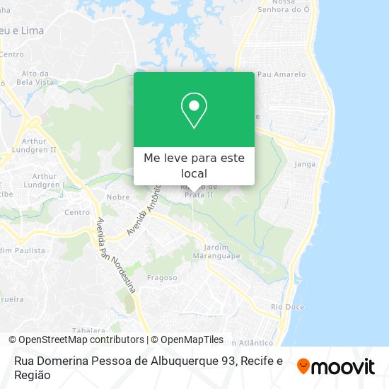 Rua Domerina Pessoa de Albuquerque 93 mapa