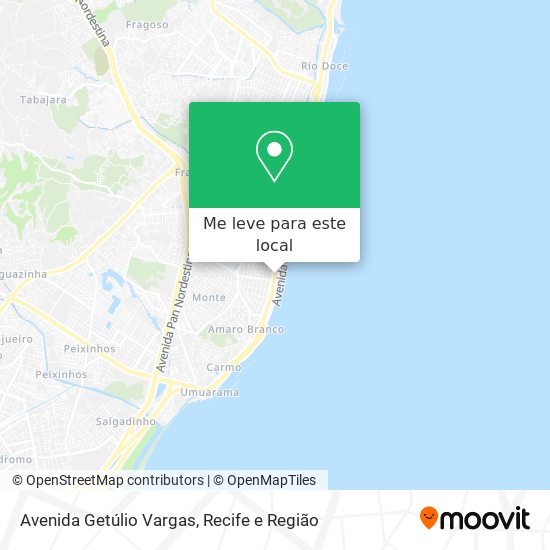 Avenida Getúlio Vargas mapa