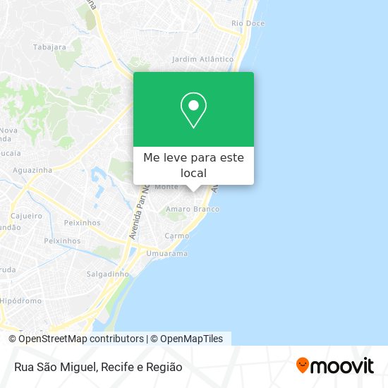 Rua São Miguel mapa