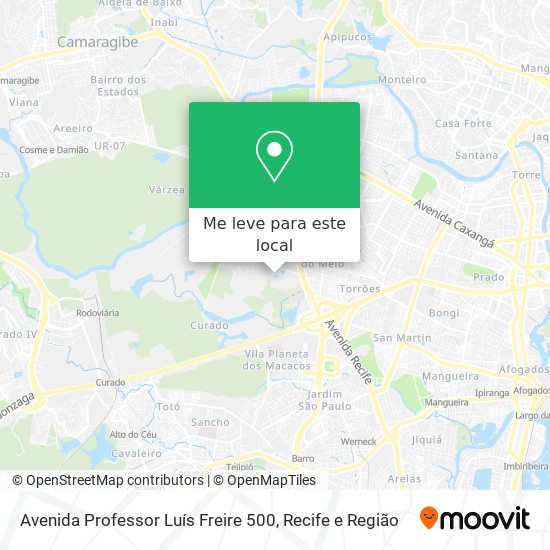 Avenida Professor Luís Freire 500 mapa