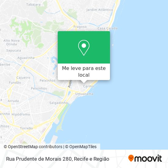 Rua Prudente de Morais 280 mapa