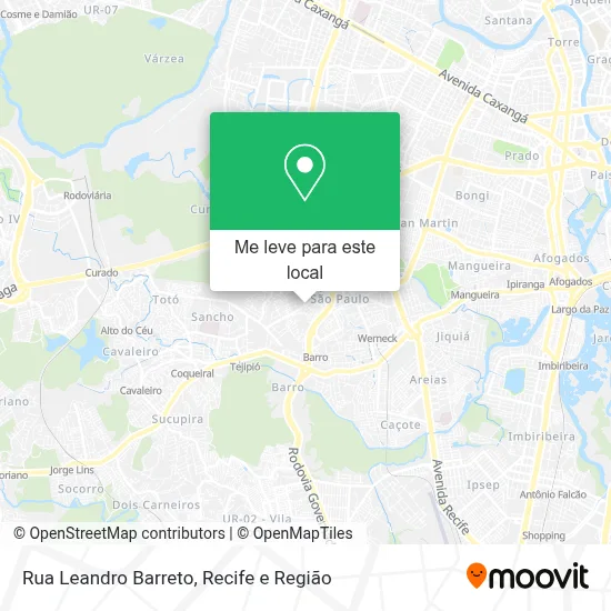 Rua Leandro Barreto mapa
