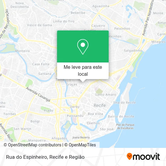 Rua do Espinheiro mapa