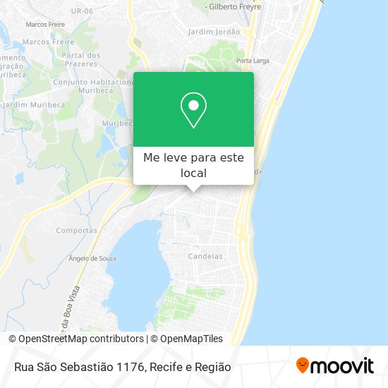 Rua São Sebastião 1176 mapa