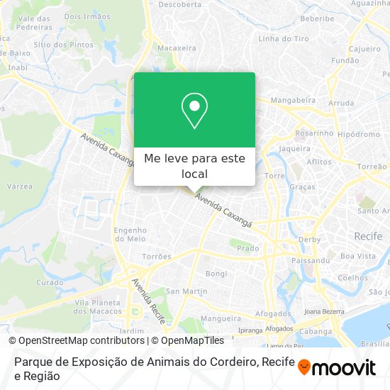 Parque de Exposição de Animais do Cordeiro mapa