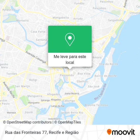 Rua das Fronteiras 77 mapa
