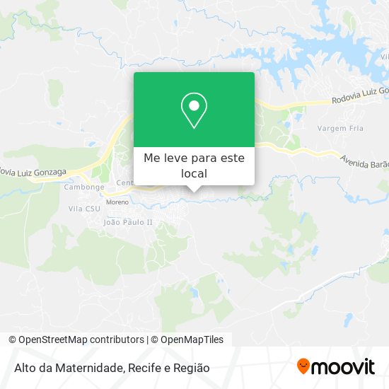 Alto da Maternidade mapa