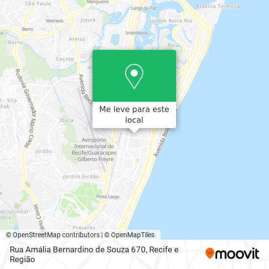 Rua Amália Bernardino de Souza 670 mapa