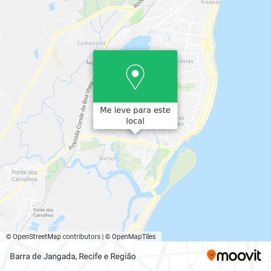 Barra de Jangada mapa