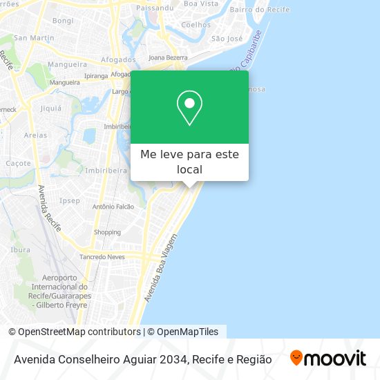 Avenida Conselheiro Aguiar 2034 mapa