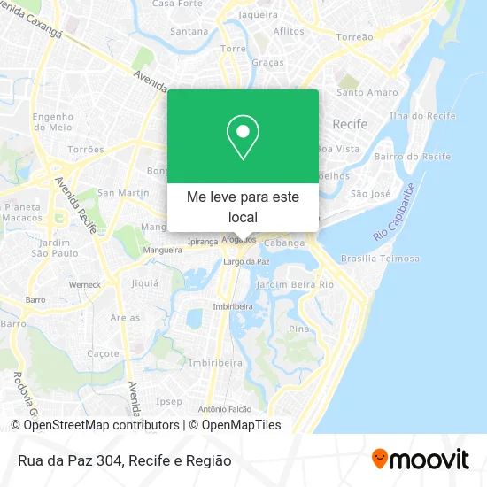 Rua da Paz 304 mapa