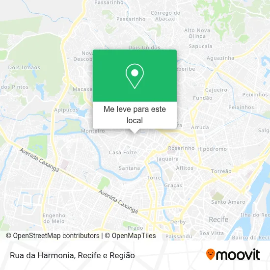 Rua da Harmonia mapa