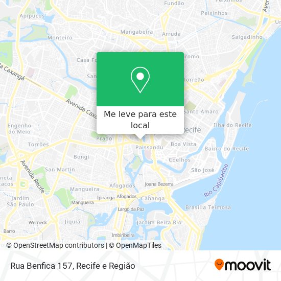 Rua Benfica 157 mapa
