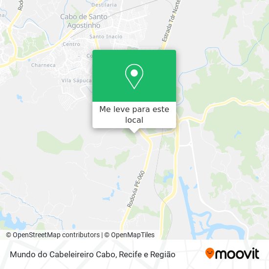 Mundo do Cabeleireiro Cabo mapa