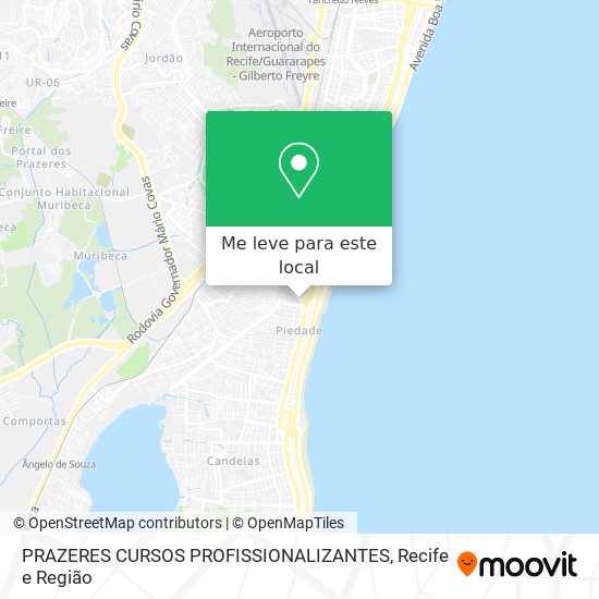 PRAZERES CURSOS PROFISSIONALIZANTES mapa