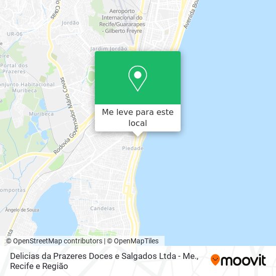 Delicias da Prazeres Doces e Salgados Ltda - Me. mapa
